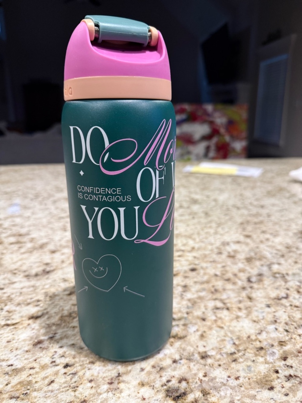 Owala Flip Lock “Do More Of What You Love” Water Bottle Plastic with Handle